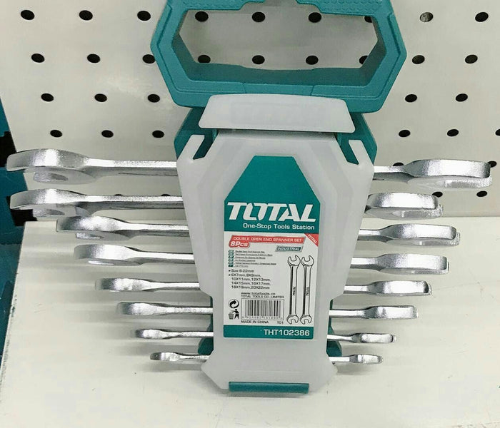 TOTAL DOUBLE OPEN END SPANNER SET 8PCS (THT102386) TOTAL TOOLS