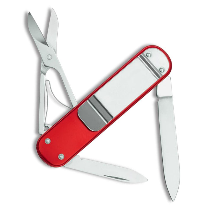 VICTORINOX Red Alox with Money Clip Swiss Knife - 6540.10R-X1