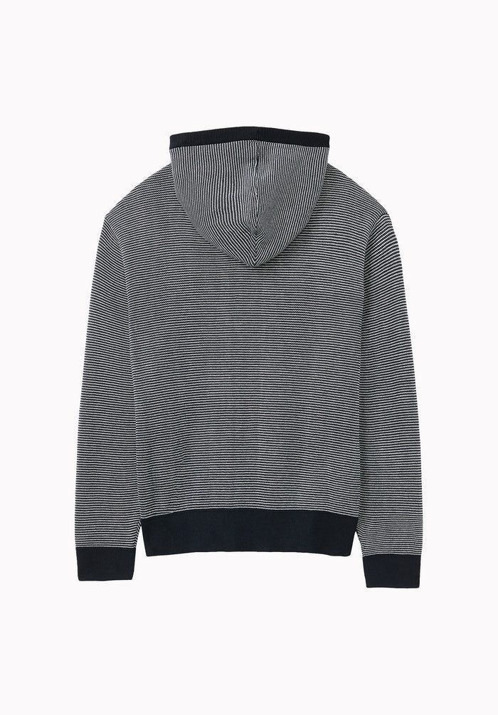 Wanto Men's Striped Sweater Hoodie, Whale - BM24905