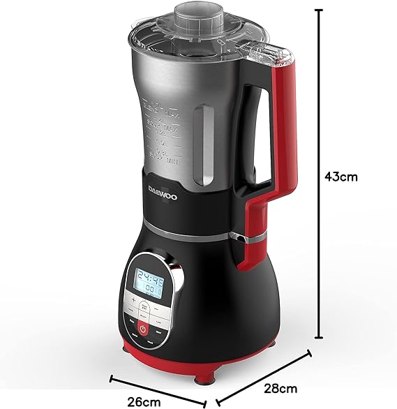 Zanussi Soup Maker/Blender RED ZSB810RD 1.7L Blender & Soup Maker Italian Design Red & Black