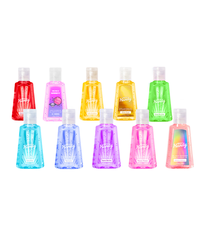 10 x gels mains nettoyants