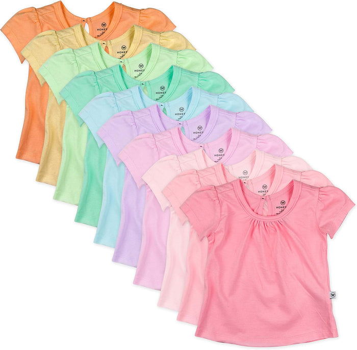 0-3 Months / 10-pack Rainbow Girl (Puff Sleeve)