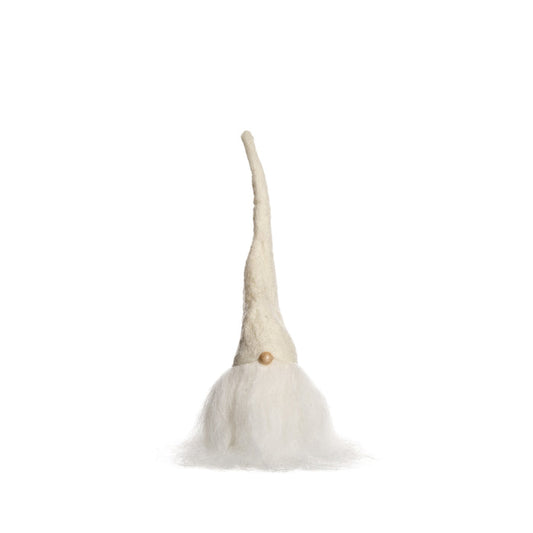 Asas Tomtebod 12" Gnome with Wood Base and White Cap