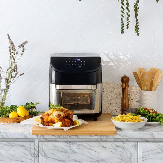12L Digital Air Fryer w/ 200C, 7 Cooking Settings & Rotisserie Function-#product_category#-Home Living Store