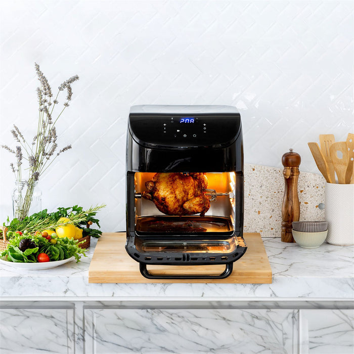 12L Digital Air Fryer w/ 200C, 7 Cooking Settings & Rotisserie Function-#product_category#-Home Living Store