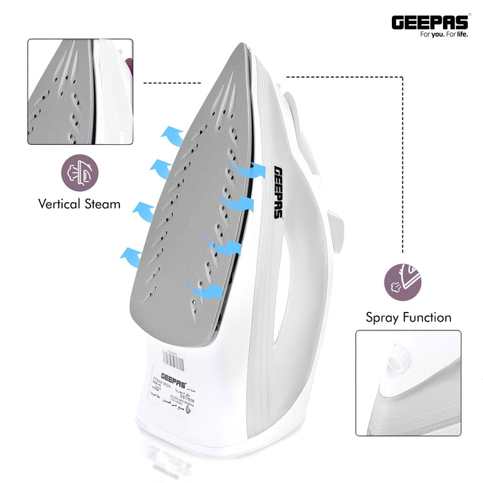 1300W 'Fast Glide' Lightweight Non-Stick Steam Iron