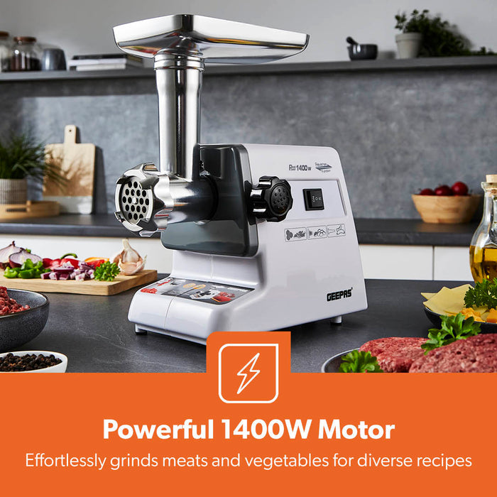 1400W Stainless Steel Automatic Meat Grinder and Meat Mincer