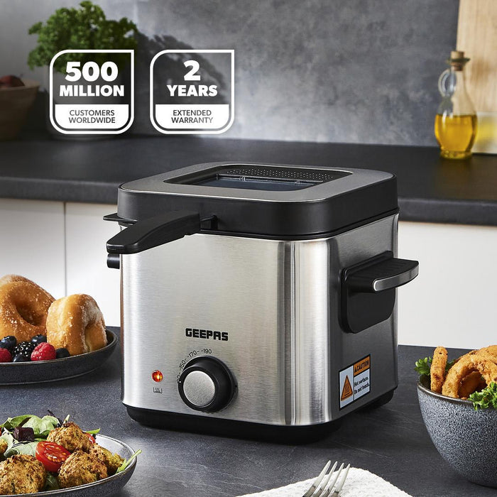 1.5L Stainless Steel Deep Fat Fryer With Viewing Window