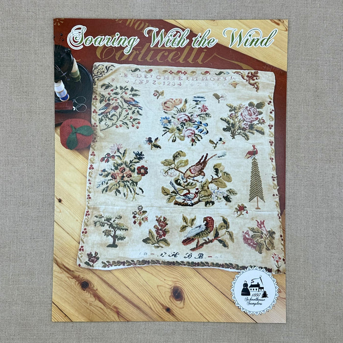 1897 Schoolhouse Samplers - Soaring with the Wind - Full Sampler -  Physical Chart and/or Roxy Floss