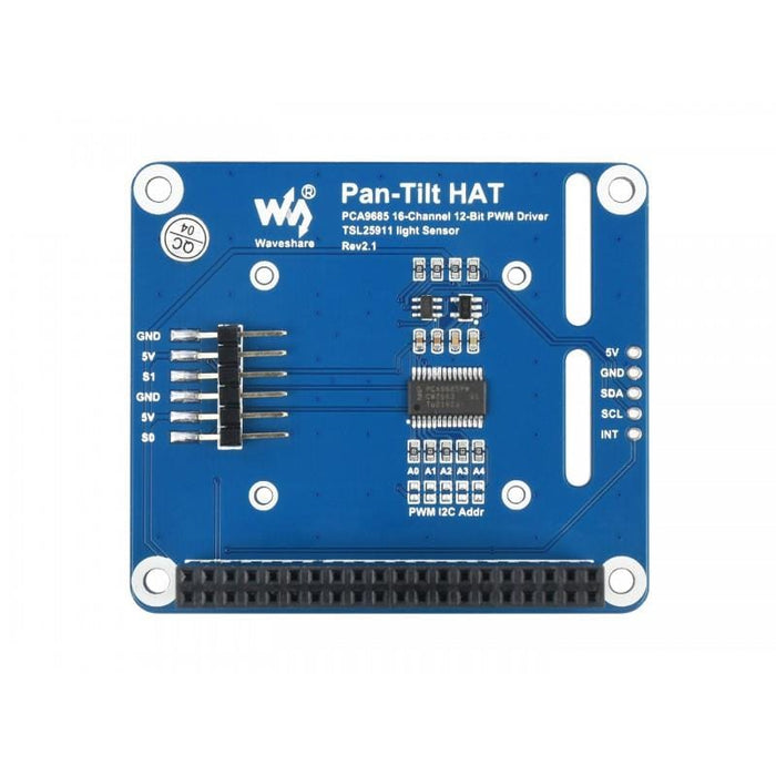 2-DOF Pan-Tilt HAT for Raspberry Pi [Discontinued] by Waveshare - The Pi Hut