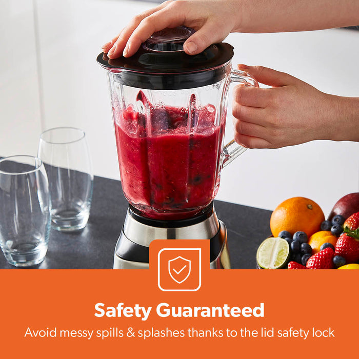 2-In-1 LED Jug Blender With Coffee Grinder 1.5L