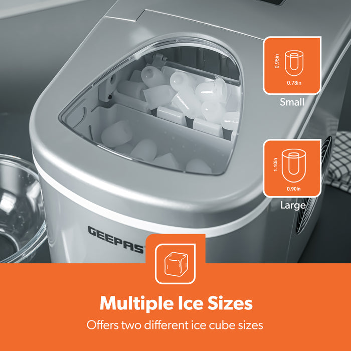 2.2L Countertop Ice Cube Maker - Fast, Automatic & Portable Ice Machine