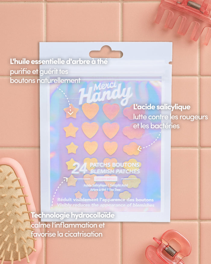 24 Patchs Boutons Unicorn Edition