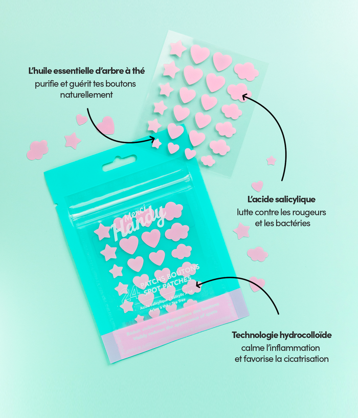 24 Patchs Boutons