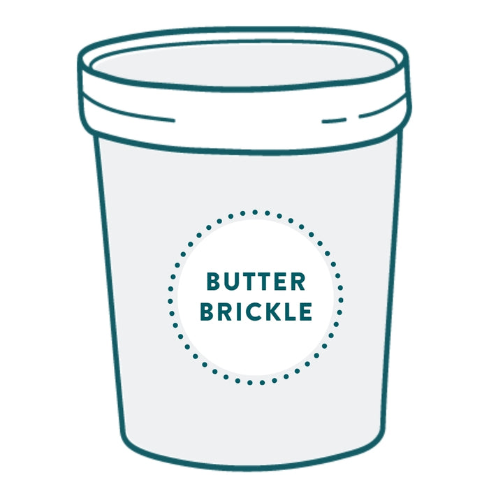2.75 gallon of butter brickle ice cream available for pickup