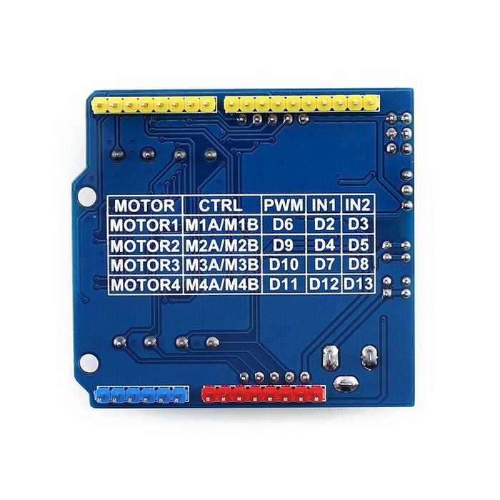 4-Channel Motor Control Shield for Arduino [Discontinued] by Waveshare - The Pi Hut