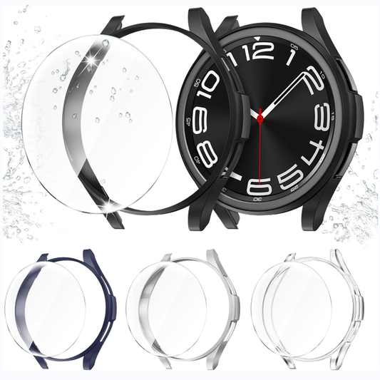 [4 Pack] Galaxy Watch 6 Classic (43mm) Case with Screen Protector | Fintie