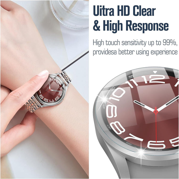 [4 Pack] Galaxy Watch 6 Classic (43mm) Case with Screen Protector | Fintie
