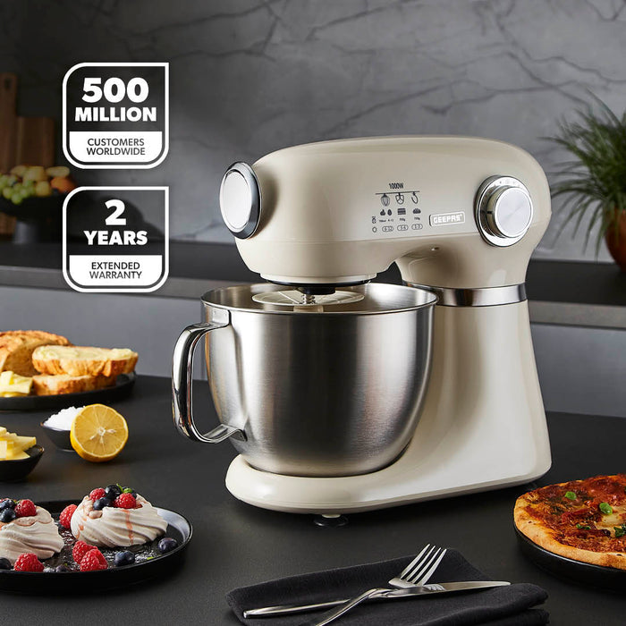 5L Cream Stand Mixer Electric Food Mixer With 12-Speeds