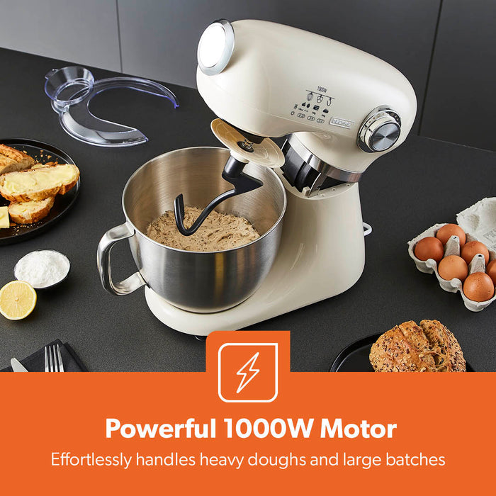 5L Cream Stand Mixer Electric Food Mixer With 12-Speeds