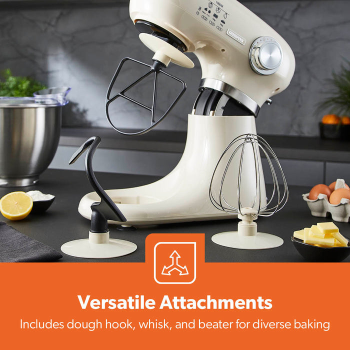 5L Cream Stand Mixer Electric Food Mixer With 12-Speeds