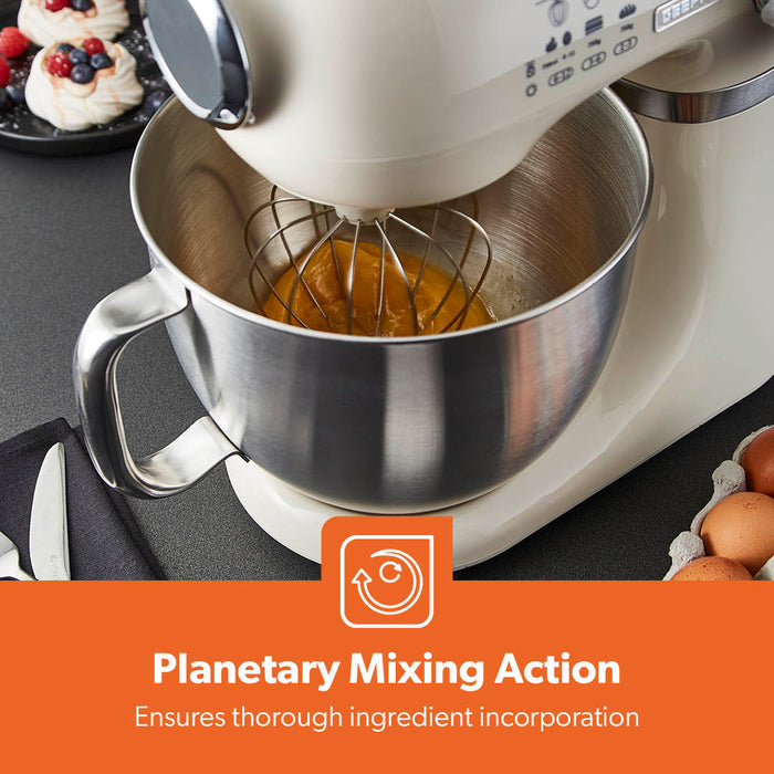 5L Cream Stand Mixer Electric Food Mixer With 12-Speeds