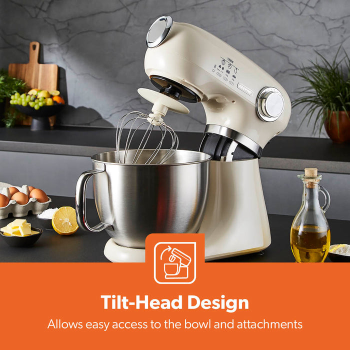 5L Cream Stand Mixer Electric Food Mixer With 12-Speeds