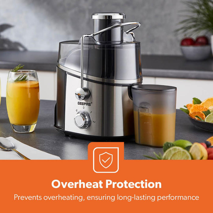 600W Electric Juicer Machine Centrifugal Fruit & Vegetable Juice Extractor