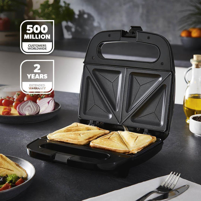 750W 2-Slice Toastie Maker Non-Stick Sandwich Toaster