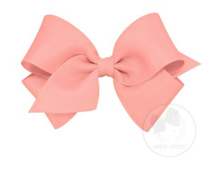 7662-G Small Solid Grosgrain Basic Bow (FINAL SALE)