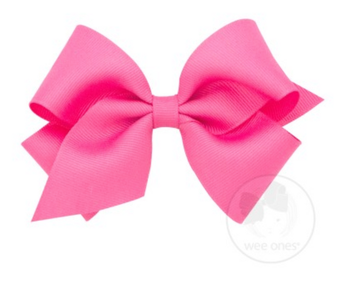 7662-G Small Solid Grosgrain Basic Bow (FINAL SALE)