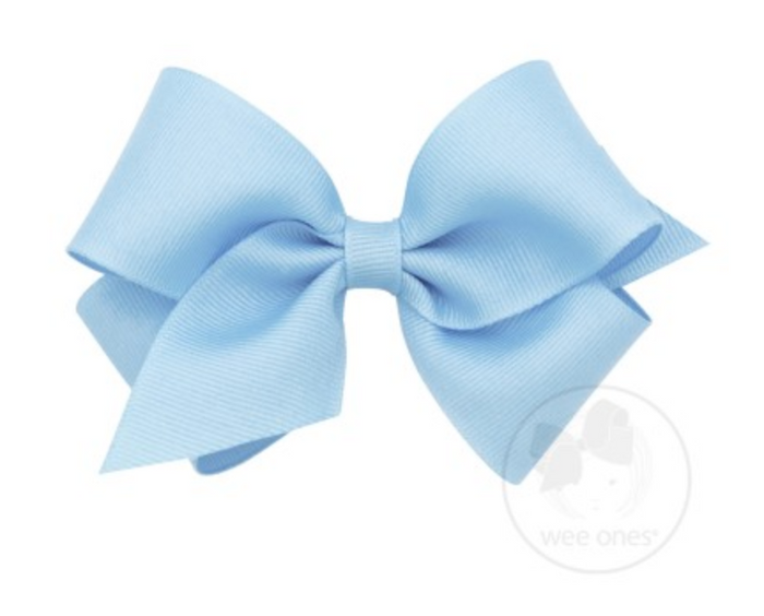 7662-G Small Solid Grosgrain Basic Bow (FINAL SALE)
