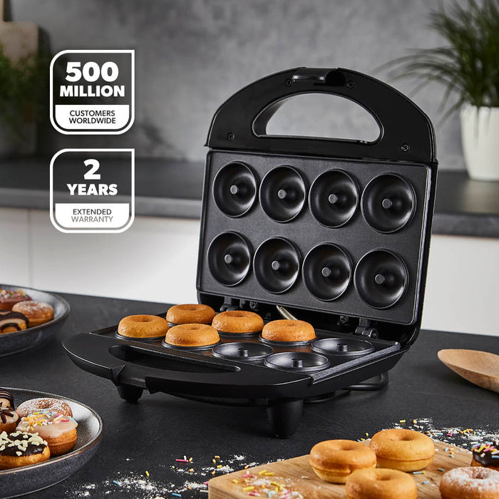 8-Hole Non-Stick Stainless Steel Doughnut Maker Machine