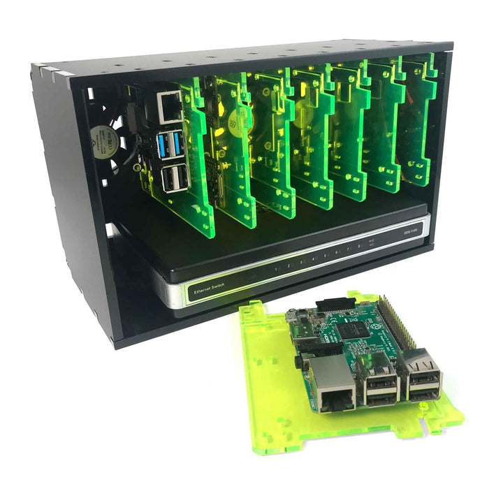 8-Slot Cloudlet Cluster Case by C4 Labs - The Pi Hut