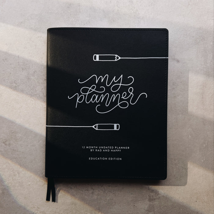 8x10 Undated Education Planner - Pencil Edition