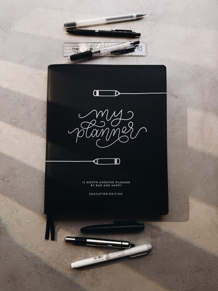 8x10 Undated Education Planner - Pencil Edition