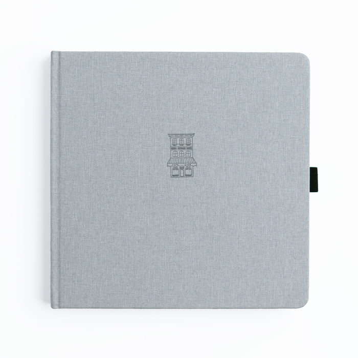 8x8 Gray Cafe Lined Notebook - Archer and Olive