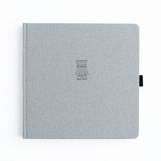 8x8 Gray Cafe Lined Notebook - Archer and Olive