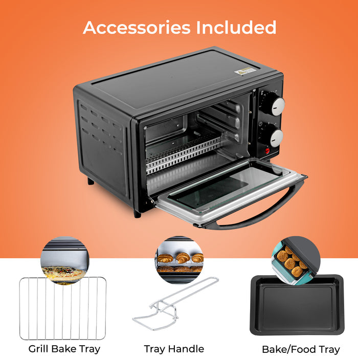 9L Electric Portable Countertop Mini Oven and Grill Cooker