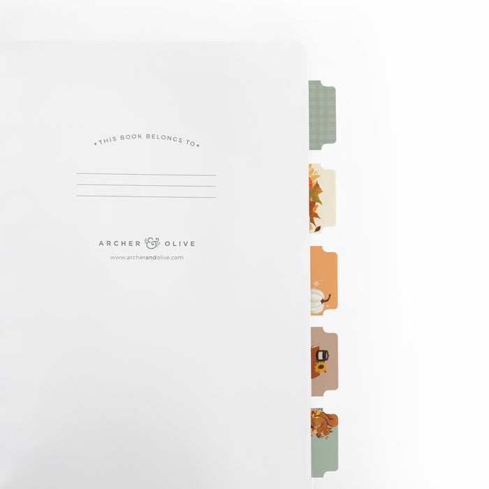 Acorns: Printable Planner Tabs - Archer and Olive