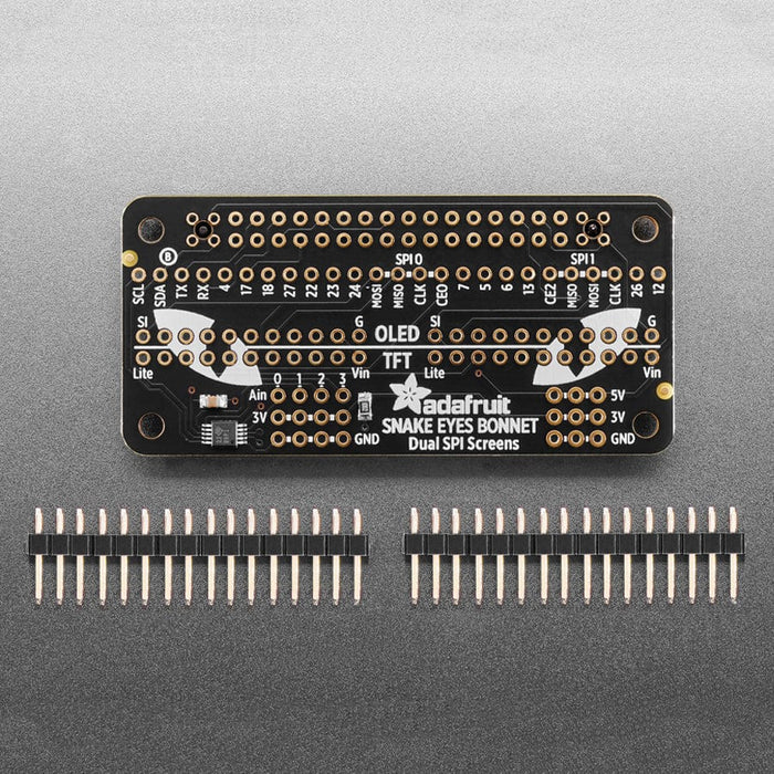Adafruit Animated Eyes Bonnet for Raspberry Pi Mini Kit - Without Displays by Adafruit - The Pi Hut