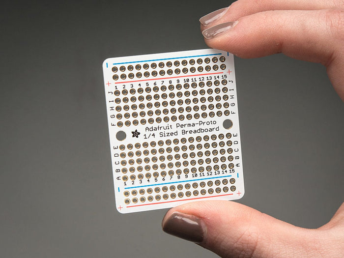 Adafruit Perma-Proto Quarter-sized Breadboard PCB - 3 Pack! by Adafruit - The Pi Hut