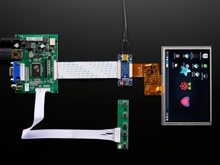 Adafruit TFT 50pin to 40pin + AR1100 Touchscreen Adapter [Discontinued] by Adafruit - The Pi Hut