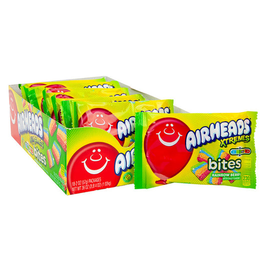 Airheads Xtremes Rainbow Bites 2oz - 18ct