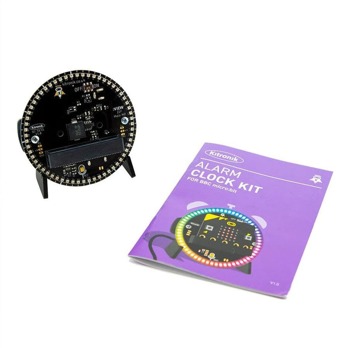 Alarm Clock Kit with ZIP Halo HD for micro:bit [Discontinued] by Kitronik - The Pi Hut