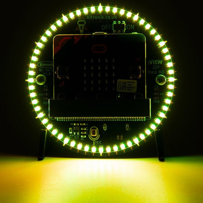 Alarm Clock Kit with ZIP Halo HD for micro:bit [Discontinued] by Kitronik - The Pi Hut
