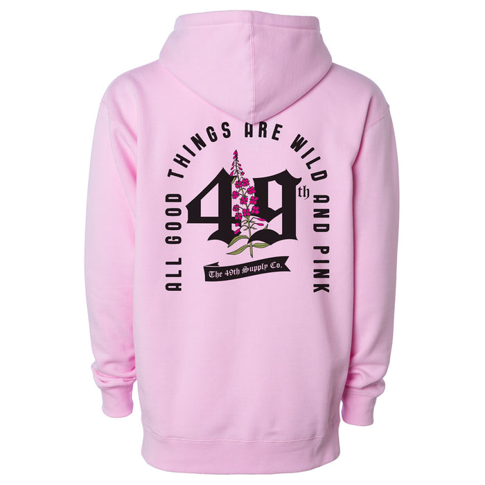 All Good Things Are Wild And Pink Hoodie