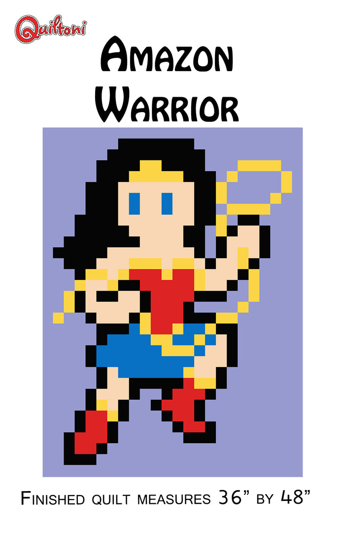 Amazon Warrior Lap Quilt Pattern PDF