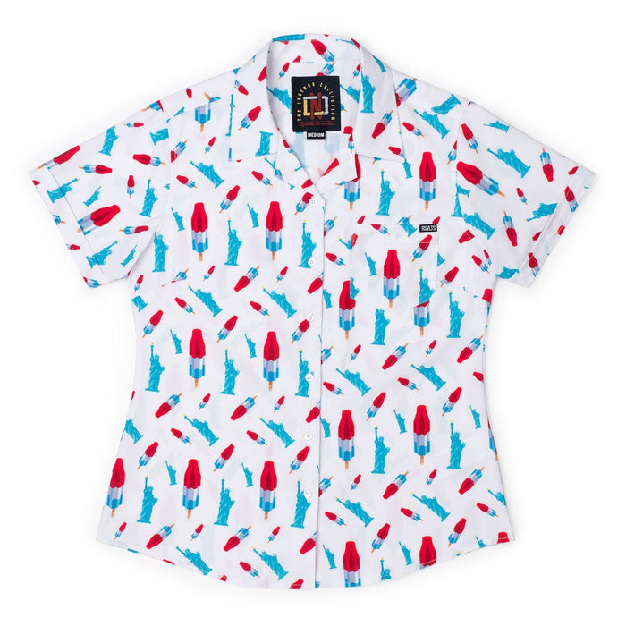 RSVLTS XS RSVLTS Women's Short Sleeve Shirt America Pops & Freedom – Women's KUNUFLEX Short Sleeve Shirt (Legends Edition) America Pops & Freedom – Women's KUNUFLEX Short Sleeve Shirt (Legends Edition)