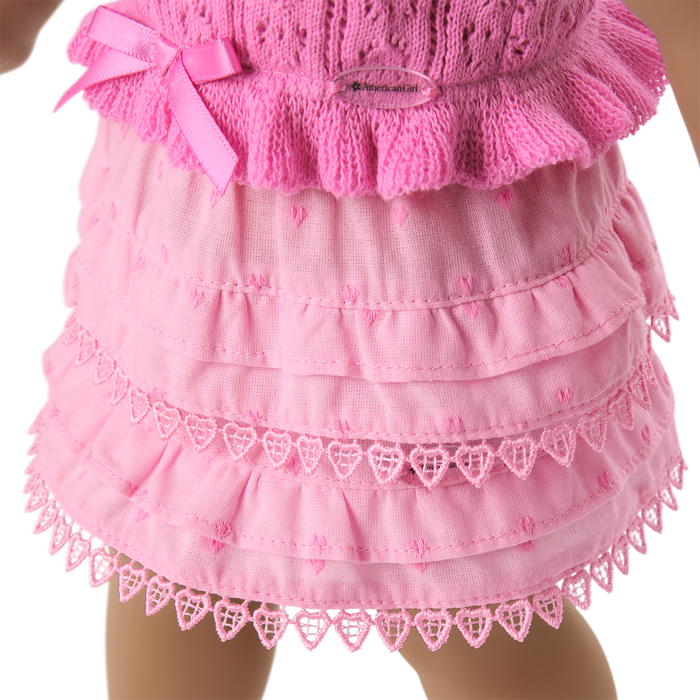 American Girl® x LoveShackFancy Rosy Ruffles Billie Skirt for 18-inch Dolls